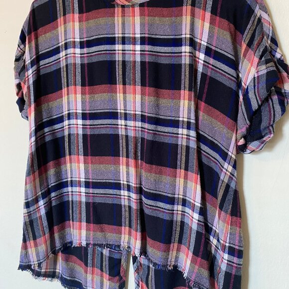 Anthropologie Cloth & Stone Mallory Plaid Blouse (Size: S) EUC - Picture 10 of 12
